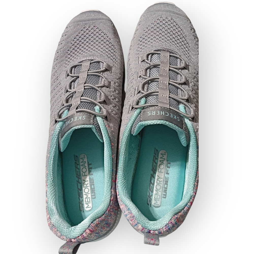 Skechers Women's Gray Athletic Shoes - Picture 4 of 7
